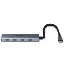 USB Hub - LINDY 4 Port USB 3.2 Gen 2 Type C Hub, 10 Gbps, Compact Design USB Hub - LINDY 4 Port USB 3.2 Gen 2 Type C Hub, 10 Gbps, Compact Design