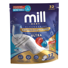 MILL CLEAN&amp;SHINE Ultra Dishwasher Capsules, 32 capsules, 3K.D