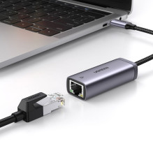 Ugreen Ugreen external USB Type C network adapter - RJ45 1Gbps (1000Mbps) gray (40322 CM483)