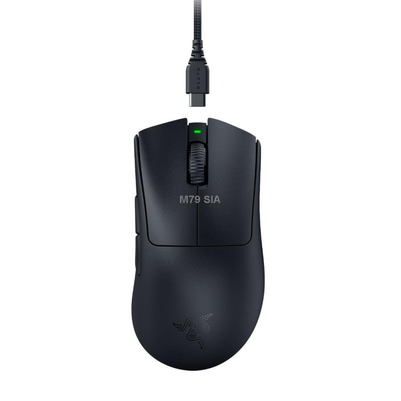 Razer DeathAdder V3 Pro žaidimų pelė, optinė, 30000 DPI, juoda (keturai)
