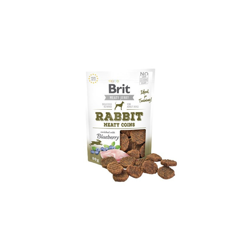 Food supplement - Brit Rabbit Meaty Coins 80g Sugar-Free