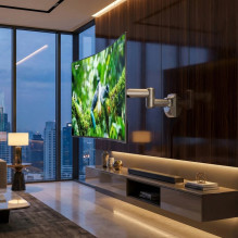 Televizoriaus sieninis laikiklis LCD LED plazminiam televizoriui 23-42\'\', iki 30 kg, 200x200, sidabrinis Televizoriaus sieninis laikiklis LCD LED plazminiam televizoriui 23-42\'\', iki 30 kg, 200x200, sidabrinis