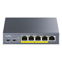 Cudy GS1005P network switch Unmanaged Gigabit Ethernet (10 / 100 / 1000) Power over Ethernet (PoE) Grey Cudy GS1005P network switch Unmanaged Gigabit Ethernet (10 / 100 / 1000) Power over Ethernet (PoE) Grey