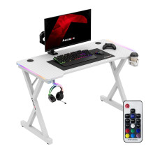 Huzaro Hero 2.3 RGB žaidimų stalas, baltas Huzaro Hero 2.3 RGB žaidimų stalas, baltas