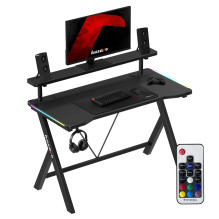 Huzaro Hero 1.9 RGB žaidimų stalas, juodas Huzaro Hero 1.9 RGB žaidimų stalas, juodas