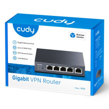„Cudy Gigabit Multi WAN VPN Router“ laidinis maršrutizatorius, greitasis Ethernet, gigabitinis Ethernet, pilkas „Cudy Gigabit Multi WAN VPN Router“ laidinis maršrutizatorius, greitasis Ethernet, gigabitinis Ethernet, pilkas