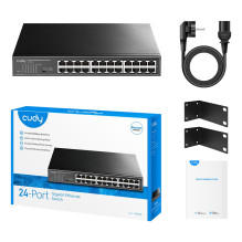 Cudy GS1024 network switch Gigabit Ethernet (10 / 100 / 1000) Black Cudy GS1024 network switch Gigabit Ethernet (10 / 100 / 1000) Black