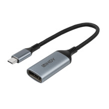 Keitiklis - Lindy USB Type C Į DisplayPort 8K60 Keitiklis 32.4Gbps Juodas Keitiklis - Lindy USB Type C Į DisplayPort 8K60 Keitiklis 32.4Gbps Juodas