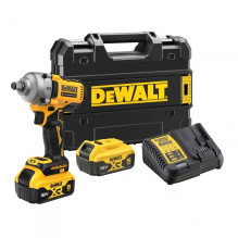 Power Tool - DEWALT DCF891P2T Impact Wrench 812Nm 2000rpm 2x5Ah Batteries Black / Yellow
