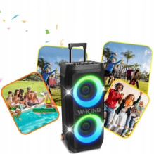 W-KING T12 belaidė „Bluetooth“ kolonėlė – juoda W-KING T12 belaidė „Bluetooth“ kolonėlė – juoda