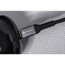 USB C į USB C laidas Forcell F-Energy QC4.0 PD 5A 100W Cafule 1,2 m C260 juodas USB C į USB C laidas Forcell F-Energy QC4.0 PD 5A 100W Cafule 1,2 m C260 juodas