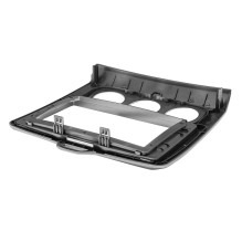 Ramka radiowa 9 cali Ford Focus (DA3) 2004-2011 manualna klimatyzacja (srebrna) 381114-99-1-1