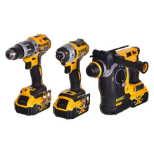 Įrankių Komplektas - DeWalt DCK368P3T-QW Bevielis Smūginis Atsuktuvas, Sukamoji Plaktukas, Gręžtuvas / Vairuotojas, 18V Įrankių Komplektas - DeWalt DCK368P3T-QW Bevielis Smūginis Atsuktuvas, Sukamoji Plaktukas, Gręžtuvas / Vairuotojas, 18V