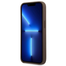 Guess GUHCP14X4GMGBR iPhone 14 Pro Max 6,7 'brązowy / rudas kietas dėklas, 4G didelis metalinis logotipas Guess GUHCP14X4GMGBR iPhone 14 Pro Max 6,7 'brązowy / rudas kietas dėklas, 4G didelis metalinis logotipas