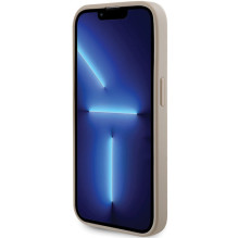Guess Perforated 4G Glitter dėklas iPhone 15 Pro - auksinis