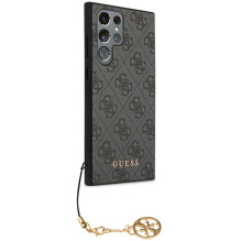 Guess 4G Charms Collection dėklas, skirtas Samsung Galaxy S24 Ultra - juodas