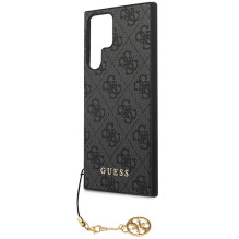 Guess 4G Charms Collection dėklas, skirtas Samsung Galaxy S24 Ultra - juodas