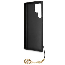 Guess 4G Charms Collection dėklas, skirtas Samsung Galaxy S24 Ultra - juodas