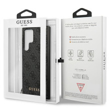 Guess 4G Charms Collection dėklas, skirtas Samsung Galaxy S24 Ultra - juodas