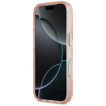 „Guess“ „Jungle Tonal Triangle MagSafe“ dėklas, skirtas „iPhone 17 Pro Max“ – rožinis