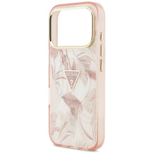 Guess Jungle Tonal Triangle MagSafe Case for iPhone 17 Pro Max - Pink