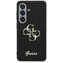 Guess Fixed Glitter Big 4G Metal Logo case for Samsung Galaxy S26 - black