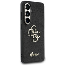 „Guess“ fiksuoto blizgučių dizaino metalinis dėklas „Samsung Galaxy S26“ – juodas