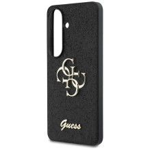 Guess Fixed Glitter Big 4G Metal Logo case for Samsung Galaxy S26 - black