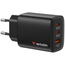Charger Verbatim Essentials GaN Wall Charger 65W 3 Port Black