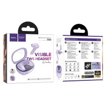 Wireless earphones Hoco TWS EQ6 purple