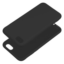 iPhone 8 silikoninis dėklas, juodas iPhone 8 silikoninis dėklas, juodas