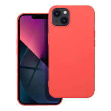 iPhone 13 silikoninis dėklas, persikų spalvos