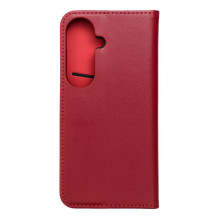 Atverčiamas dėklas, skirtas „Samsung S26 Smart Pro Book“, odinis, bordo spalvos