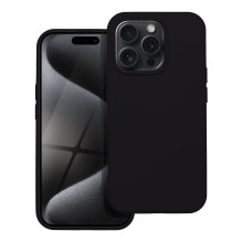 iPhone 15 PRO silikoninis dėklas, juodas iPhone 15 PRO silikoninis dėklas, juodas
