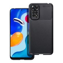 „Xiaomi Redmi Note 9 Carbon Premium“ dėklas, juodas „Xiaomi Redmi Note 9 Carbon Premium“ dėklas, juodas