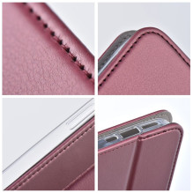 Atverčiamas dėklas, skirtas „Samsung S26 Smart Magneto“, bordo spalvos Atverčiamas dėklas, skirtas „Samsung S26 Smart Magneto“, bordo spalvos