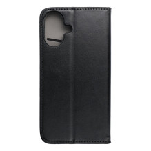 iPhone 16 Smart Magneto atverčiamas dėklas, juodas iPhone 16 Smart Magneto atverčiamas dėklas, juodas