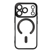 „iPhone 17 PRO“ dėklas, suderinamas su „MagSafe“, juodas, su „Electro Mag Cover“
