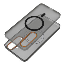 „Samsung A27 Go“ oranžinis dėklas, suderinamas su „MagSafe“ ir juodas „Samsung A27 Go“ oranžinis dėklas, suderinamas su „MagSafe“ ir juodas