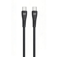 Cable USB C to USB C Blue Star 3A 60W QC4.0 1 m PJ-DQ1-C black Cable USB C to USB C Blue Star 3A 60W QC4.0 1 m PJ-DQ1-C black