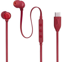 Wire earphones USB C JBL Tune 310C red Wire earphones USB C JBL Tune 310C red