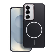Case for Samsung S25 Frame Mag Cover compatible with MagSafe black
