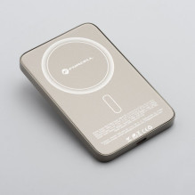 Powerbank compatible with MagSafe Forcell F-Energy SuperSlim F5K8 QC4.0 PD3.0 15W 5000 mAh titanium desert Powerbank compatible with MagSafe Forcell F-Energy SuperSlim F5K8 QC4.0 PD3.0 15W 5000 mAh titanium desert