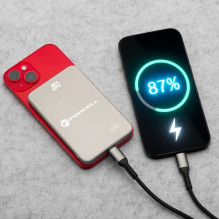 Powerbank compatible with MagSafe Forcell F-Energy SuperSlim F5K8 QC4.0 PD3.0 15W 5000 mAh titanium desert Powerbank compatible with MagSafe Forcell F-Energy SuperSlim F5K8 QC4.0 PD3.0 15W 5000 mAh titanium desert