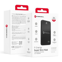 Powerbank compatible with MagSafe Forcell F-Energy SuperSlim F5K8 QC4.0 PD3.0 15W 5000 mAh black Powerbank compatible with MagSafe Forcell F-Energy SuperSlim F5K8 QC4.0 PD3.0 15W 5000 mAh black