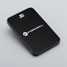 Nešiojamoji baterija, suderinama su „MagSafe Forcell F-Energy SuperSlim F5K8 QC4.0 PD3.0“ 15 W 5000 mAh, juoda Nešiojamoji baterija, suderinama su „MagSafe Forcell F-Energy SuperSlim F5K8 QC4.0 PD3.0“ 15 W 5000 mAh, juoda