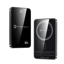 Powerbank compatible with MagSafe Forcell F-Energy SuperSlim F5K8 QC4.0 PD3.0 15W 5000 mAh black Powerbank compatible with MagSafe Forcell F-Energy SuperSlim F5K8 QC4.0 PD3.0 15W 5000 mAh black