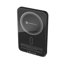 Nešiojamoji baterija, suderinama su „MagSafe Forcell F-Energy SuperSlim F5K8 QC4.0 PD3.0“ 15 W 5000 mAh, juoda Nešiojamoji baterija, suderinama su „MagSafe Forcell F-Energy SuperSlim F5K8 QC4.0 PD3.0“ 15 W 5000 mAh, juoda