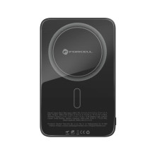 Nešiojamoji baterija, suderinama su „MagSafe Forcell F-Energy SuperSlim F5K8 QC4.0 PD3.0“ 15 W 5000 mAh, juoda Nešiojamoji baterija, suderinama su „MagSafe Forcell F-Energy SuperSlim F5K8 QC4.0 PD3.0“ 15 W 5000 mAh, juoda