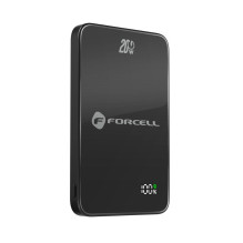 Nešiojamoji baterija, suderinama su „MagSafe Forcell F-Energy SuperSlim F5K8 QC4.0 PD3.0“ 15 W 5000 mAh, juoda Nešiojamoji baterija, suderinama su „MagSafe Forcell F-Energy SuperSlim F5K8 QC4.0 PD3.0“ 15 W 5000 mAh, juoda